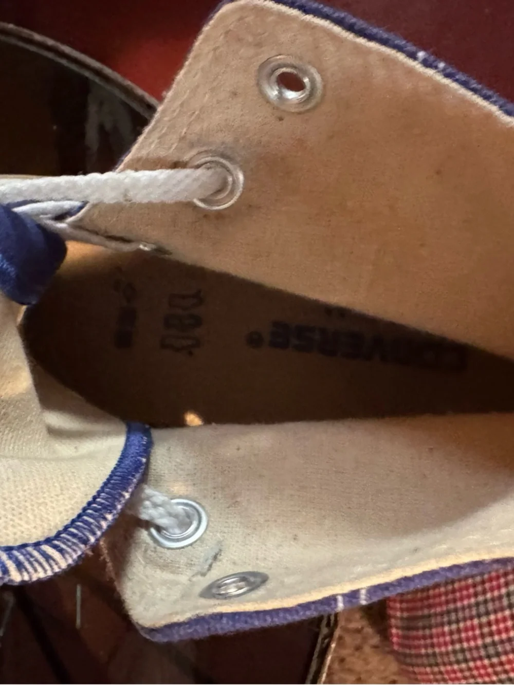 Classic High-Top Canvas Sneakers in Royal Blue